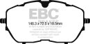 EBC Blackstuff Serien Bremsbeläge Vorderachse...