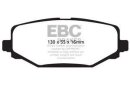 EBC Blackstuff Serien Bremsbeläge Hinterachse für LANCIA VOYAGER Großraumlimousine (404_) 3.6 V6 / DP1889