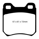 EBC Blackstuff Serien Bremsbeläge Hinterachse...