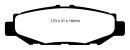 EBC Blackstuff Serien Bremsbeläge Hinterachse für LEXUS LS (_F2_) 400 / DP848