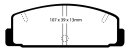 EBC Blackstuff Serien Bremsbeläge Hinterachse für MAZDA 323 F VI (BJ) 2.0 / DP729