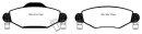 EBC Blackstuff Serien Bremsbeläge Vorderachse mit ABE für TOYOTA YARIS (_P1_) 1.5 (NCP13_) / DP1446