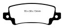 EBC Blackstuff Serien Bremsbeläge Hinterachse mit ABE für TOYOTA COROLLA (_E11_) 2.0 D-4D / DP1458