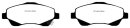 EBC Blackstuff Serien Bremsbeläge Vorderachse mit ABE für TOYOTA AVENSIS Stufenheck (_T25_) 1.8 / DP1499