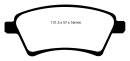 EBC Blackstuff Serien Bremsbeläge Vorderachse mit ABE für FIAT SEDICI (FY_) 2.0 D Multijet / DP1925