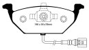 EBC Blackstuff Serien Bremsbeläge Vorderachse mit ABE für SKODA ROOMSTER (5J) 1.4 TDI / DP1329