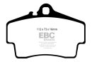 EBC Blackstuff Serien Bremsbeläge Hinterachse mit ABE für PORSCHE BOXSTER (987) S 3.4 / DP1208