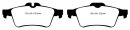 EBC Blackstuff Serien Bremsbeläge Hinterachse mit ABE für RENAULT LAGUNA III Grandtour (KT0/1) 1.5 dCi (KT0A) / DP1749