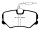 EBC Blackstuff Serien Bremsbeläge Vorderachse mit ABE für PEUGEOT 405 I (15B) 1.6 / DP687