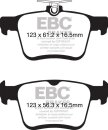 EBC Blackstuff Serien Bremsbeläge Hinterachse mit ABE für VW GOLF VII Variant (BA5, BV5) 1.4 TGI CNG / DPX2153