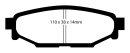 EBC Blackstuff Serien Bremsbeläge Hinterachse mit ABE für SUBARU IMPREZA Schrägheck (GR, GH, G3) 2.5 WRX STI AWD / DP1584