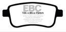 EBC Blackstuff Serien Bremsbeläge Hinterachse mit ABE für RENAULT MEGANE III Schrägheck (BZ0_) 2.0 dCi (BZ0L) / DPX2025