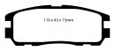 EBC Blackstuff Serien Bremsbeläge Hinterachse mit ABE für OPEL FRONTERA A (U92) 2.8 TD (5BMWL4) / DP974