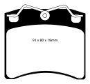 EBC Blackstuff Serien Bremsbeläge Vorderachse mit...