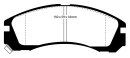 EBC Blackstuff Serien Bremsbeläge Vorderachse mit ABE für MITSUBISHI PAJERO II Canvas Top (V2_W, V4_W) 2.4 (V41W, V21W, V21C) / DP954