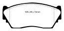 EBC Blackstuff Serien Bremsbeläge Vorderachse für NISSAN SUNNY III (N14) 1.6 i 16V / DP892