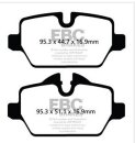 EBC Blackstuff Serien Bremsbeläge Hinterachse mit ABE für MINI MINI COUNTRYMAN (R60) Cooper SD ALL4 / DPX2102