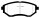 EBC Bluestuff NDX Rennbremsbeläge Vorderachse für SUBARU IMPREZA Schrägheck (GR, GH, G3) 2.5 WRX STI AWD / DP51583NDX