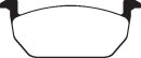 EBC Greenstuff Aramid Bremsbeläge Vorderachse für VW GOLF SPORTSVAN (AM1) 1.4 TSI MultiFuel / DP22225