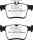 EBC Greenstuff Aramid Bremsbeläge Hinterachse mit ABE für SKODA SUPERB III (3V3) 1.4 TSI / DP22153