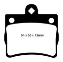 EBC Greenstuff Aramid Bremsbeläge Hinterachse mit...