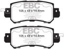 EBC Greenstuff Aramid Bremsbeläge Hinterachse mit...
