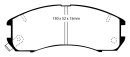 EBC Greenstuff Aramid Bremsbeläge Vorderachse mit ABE für MAZDA 626 III Station Wagon (GV) 2.2 12V 4WD / DP2705