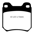 EBC Greenstuff Aramid Bremsbeläge Hinterachse mit...