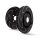 EBC High-Carbon Blade Disc Black Bremsscheiben Vorderachse mit ABE für AUDI A3 Sportback (8PA) 1.2 TSI / BSD1201