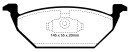 EBC Redstuff Keramik Bremsbeläge Vorderachse mit ABE für VW BORA (1J2) 2.3 V5 / DP31117C