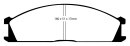 EBC Redstuff Keramik Bremsbeläge Vorderachse für NISSAN PICK UP (D22) 2.5 TD 4WD / DP3691C