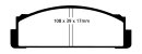 EBC Redstuff Keramik Bremsbeläge Vorderachse für CHEVROLET MATIZ (M200, M250) 1.0 / DP3116C