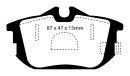 EBC Redstuff Keramik Bremsbeläge Hinterachse mit ABE für MITSUBISHI CARISMA Stufenheck (DA_) 1.6 (DA1A) / DP31076C