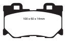 EBC Redstuff Keramik Bremsbeläge Hinterachse für INFINITI Q50 50 Hybrid AWD / DP31824C