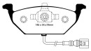 EBC Redstuff Keramik Bremsbeläge Vorderachse mit ABE für SKODA YETI (5L) 1.2 TSI / DP31329C