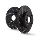 EBC Turbo Groove Disc Black Bremsscheiben Vorderachse mit ABE für NISSAN JUKE (F15) 1.6 DIG-T NISMO 4x4 / GD1897