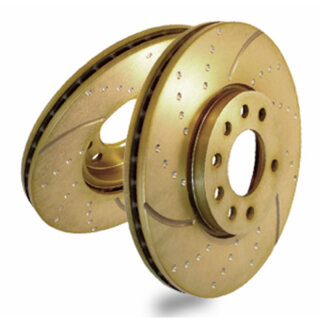 EBC Turbo Groove Disc Bremsscheiben Vorderachse für VOLVO 240 (P242, P244) 2.3 / GD130