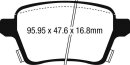 EBC Yellowstuff High-End Bremsbeläge Hinterachse...