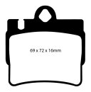 EBC Yellowstuff High-End Bremsbeläge Hinterachse...