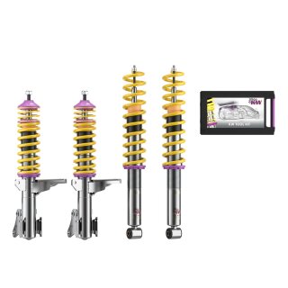KW Gewindefahrwerk V1 inox für AUDI 90 (89, 89Q, 8A, B3) 1.6 TD - 59 KW / 10210902