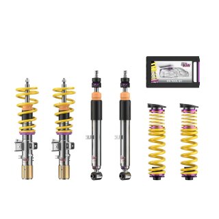 KW Gewindefahrwerk V3 inox mit Stilllegung für elektronische Dämpfer für BMW 2 Coupe (G42) 218 i - 115 KW / 352200CK