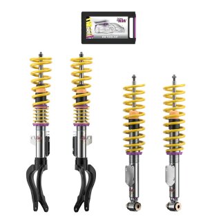 KW Gewindefahrwerk V3 inox mit Stilllegung für elektronische Dämpfer für BMW 5 (F10) 530 d xDrive - 210 KW / 352200BE