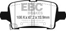 EBC Greenstuff Bremsbeläge Hinterachse für OPEL INSIGNIA B Sports Tourer (Z18) 1.5 (35) - 121 KW / DP23074
