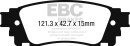 EBC Greenstuff Bremsbeläge Vorderachse für...