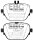 EBC Greenstuff Bremsbeläge Hinterachse für MERCEDES-BENZ E-KLASSE (W213) E 400 4-matic (213.066) - 245 KW / DP22314