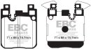 EBC Redstuff Bremsbeläge Hinterachse für BMW 4...
