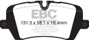 EBC Yellowstuff Bremsbeläge Hinterachse für LAND ROVER RANGE ROVER SPORT II (L494) 2.0 4x4 - 221 KW / DP42161R