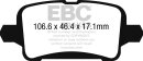 EBC Yellowstuff Bremsbeläge Hinterachse für...