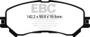 EBC Yellowstuff Bremsbeläge Vorderachse für...