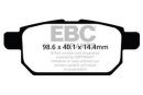 EBC Yellowstuff Bremsbeläge Hinterachse für...